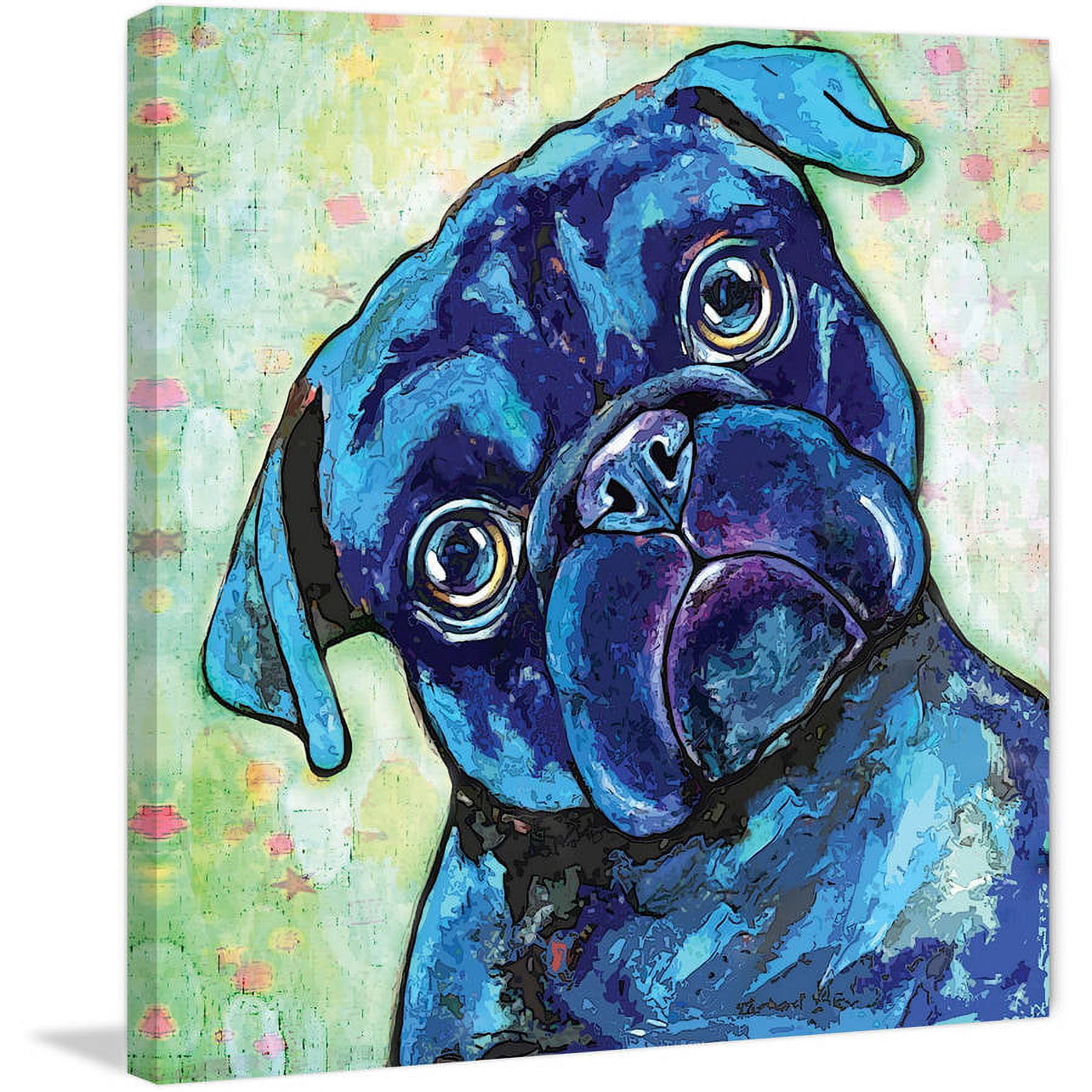 Marmont Hill Black Pug II Painting Print