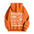 thumbnail image 4 of Juniors Teen Girls Letter Print Drawstring Graphic hoodie Athletic Outdoor Hoodie Comfy Cozy Sweatshirt Clearance Womens Clothing, 4 of 6