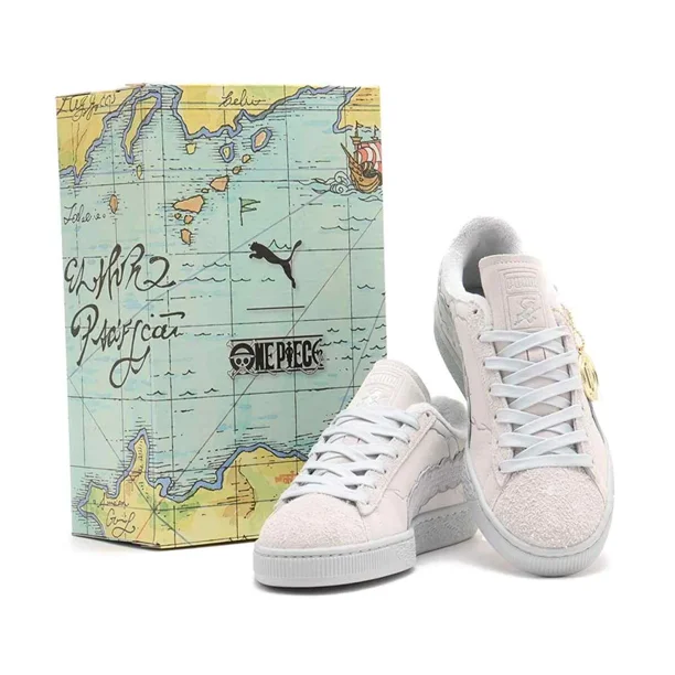 PU & MA Suede 3 One Piece Feather Gray-Platinum Gray 396524-01 Sneaker Men Us6.5