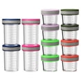 thumbnail image 1 of Tarros de Vidrio para Comida de Bebé Sursip 4oz y 8oz Paquete de 12 Resistentes a Fugas, 1 of 8