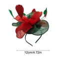 thumbnail image 4 of Sentmoon Fascinators Hats for Women Tea Party Hats for Women Hat Flower Mesh Ribbons Feathers On A Headband and A Clip Tea Party Headwears for Girls and Women, 4 of 7