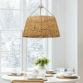 thumbnail image 3 of Modern Caged Pendant Light, 6-Light Industrial Minimalist Handwoven Boho Chandelier for Living Room Kitchen Bedroom Hallway, 3 of 7