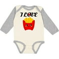 thumbnail image 3 of Inktastic Fry Lover I Love French Fries Boys or Girls Long Sleeve Baby Bodysuit, 3 of 5
