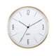 thumbnail image 2 of Reloj de pared redondo de 12 pulgadas, silencioso, de cuarzo, para colgar en la pared, sencillo, para dormitorio. Oro, 2 of 9
