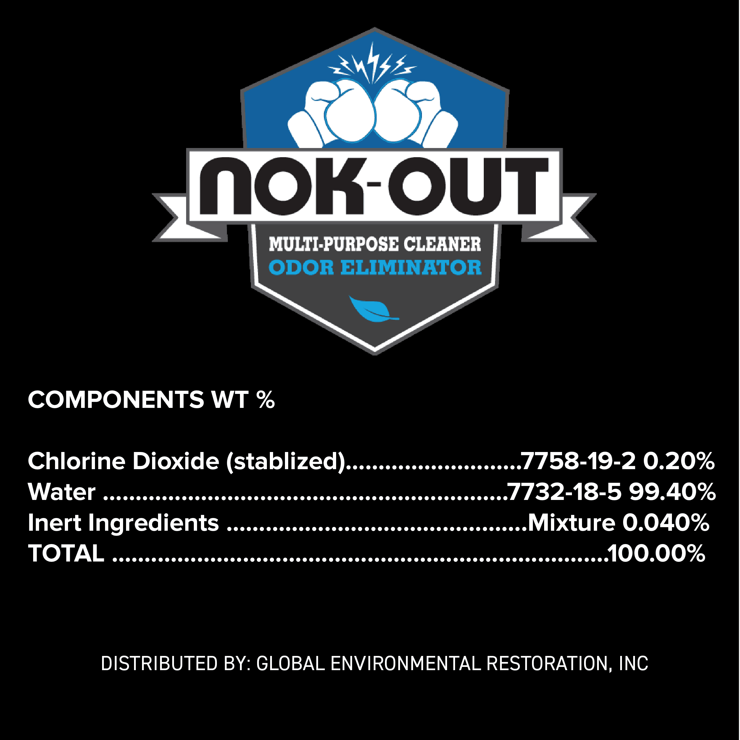Nok-Out Odor Remover and Disinfectant, Pet Deodorizer and Cleaning Spray, 1 Gallon, 4-Pack