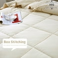 thumbnail image 6 of HIG Light Weight Down Alternative Comforter Set, King, Ivory, Reversible, 6 of 9