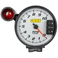 thumbnail image 2 of JEGS 5 in. Tachometer with Shift Light and Peak RPM Memory Recall, 0-10,000 RPM [Silver Face with Black Bezel], 2 of 7
