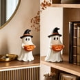 thumbnail image 4 of Wmkox8yii Ghost Figurine with Pumpkin Candy Bowl,9.8 inches Halloween Decorative Statue for Porch Tabletop Mantel Indoor Outdoor Display, 4 of 4