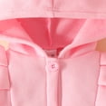 thumbnail image 5 of Usaibhir Toddler Baby Girl Clothes Jacket Coat Long Sleeve Solid Color Buttons Hooded Trench Coat Dress Fall Winter Outfit 9-24M, 5 of 9