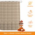 thumbnail image 3 of Brown Plaid Shower Curtains for Bathroom, Gingham Checked Minimalist Modern Waterproof Fabric Shower Curtain, Decorative Bathroom Curtain for Bathtub, 36"x72", No Hooks Included, 3 of 9