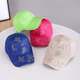 thumbnail image 5 of Women's Baseball Cap Shiny Sequins Adjustable Breathable Casual Sports Baseball Cap Trucker Hats Women Green, 5 of 5
