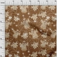 thumbnail image 3 of oneOone Viscose Chiffon Brown Fabric Halloween Dress Material Fabric Print Fabric By The Yard 42 Inch Wide, 3 of 4