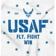 thumbnail image 2 of US Air Force Fly Fight Win Logo Toddler Boy Girl T Shirt Infant Toddler Brisco Brands 6M, 2 of 6