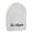 White, variant on Los Angeles Embroidered Big Ribbed Beanie - White XL-3XL