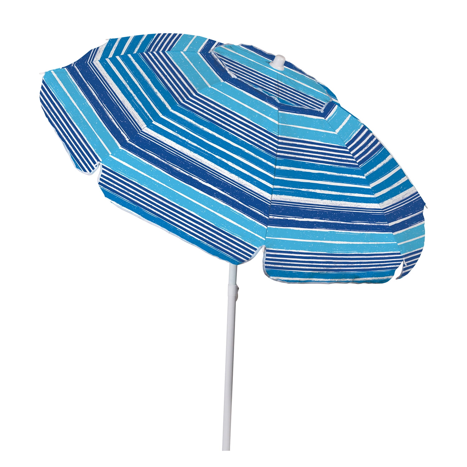 Seasonal Supply Co. 6' Blue Hexagon Beach Umbrella