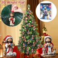 thumbnail image 4 of 2D Acrylic Christmas Countdown Calendar Ornament Set Double Printed Tree Decorations Kids Favorite Festive Toy Holiday Activity Kit, 4 of 6