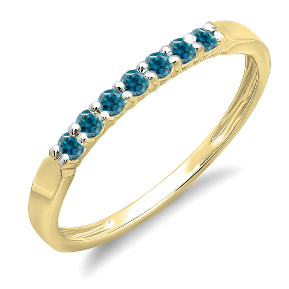 Dazzling Rock 0.25 Carat (ctw) 18K Yellow Gold Round