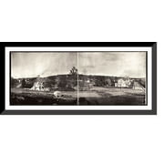 Historic Framed Print, NY 1902 Yonkers Park Hill from Valentine Hill,, 36-3/8" x 8-3/8"