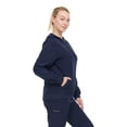 thumbnail image 4 of Women's Zip-Up Hoodie Scrub Jacket – Lightweight Hooded Workwear For Nurse,4-Way Stretch,Clinical, Jacket With Hood, 4 of 6