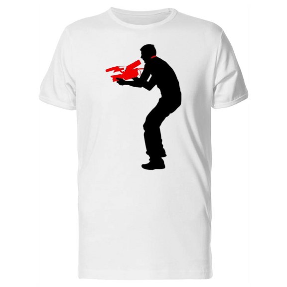 Silhouette Of A Man With Camara Tee Men's -Image by Shutterstock