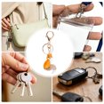 thumbnail image 4 of Unique Bargains 1 Pc Fox Rhinestone Keychain Gold Tone Orange Zinc Alloy, 4 of 5