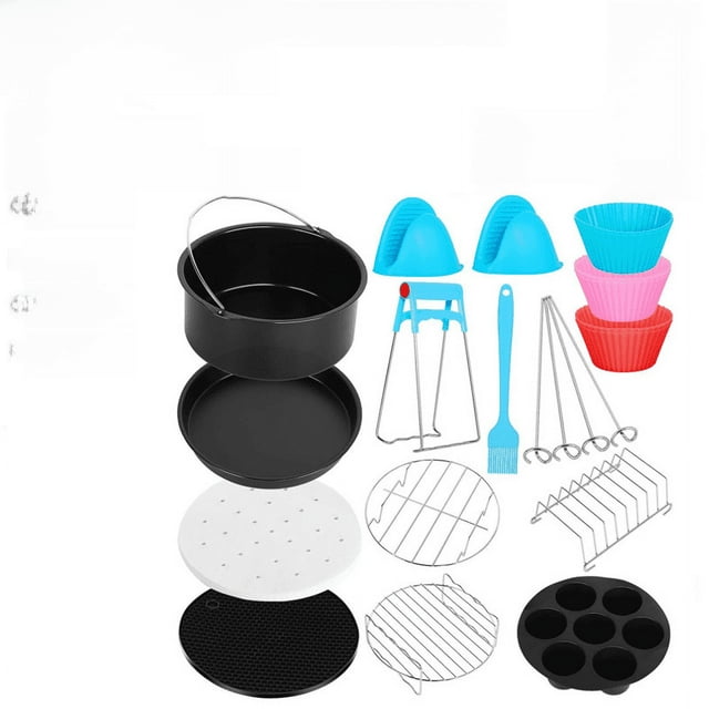 Utensilios de cocina Accesorios para freidoras de aire para el hogar Juego de 12 piezas de 6/7/8 pulgadas