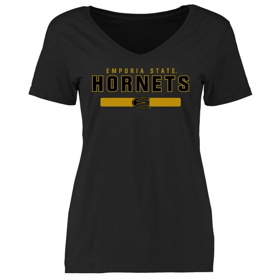 Women's Black Emporia State Hornets Team Strong T-Shirt