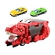 thumbnail image 3 of Juguete para vehículo de transporte de golondrinas, juguete transformador para coche de dinosaurio, vehículo para tragar dinosaurios para niños de 3, Rojo 2 Coches, 3 of 7