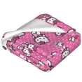 thumbnail image 4 of Hello Kitty Fleece Blanket Super Soft Cozy Throw Blanket 60"X50", Lightweight Fuzzy Comfy Flannel Blanket Warm Plush Throw Blankets For Couch, Sofa, Bed, 4 of 7