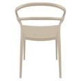 thumbnail image 4 of Compamia Mila Fauteuil de Salle à Manger avec Accoudoirs, Taupe, 4 of 10