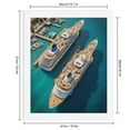 thumbnail image 2 of Paint by Numbers Kit for Adults, Cruise Ships Aerial View Harbor Paint by Numbers, Easy Paint by Numbers Kit for Adults Beginner, DIY Adult Paint by Number Kits on Canvas, Home Decor, 2 of 7