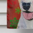 thumbnail image 4 of Carolines Treasures SS4703CHF Bull Terrier Flocons de Neige Rouges et Verts Drapeau de Noël des Fêtes Toile Format Maison, 4 of 4