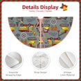 thumbnail image 5 of Bingfone Christmas Tree Skirt Mat Christmas Decoration Interior 30"-Funny Construction, 5 of 8