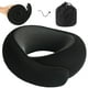 thumbnail image 1 of Almohada cervical de viaje con soporte de espuma viscoelástica negra, 1 of 8