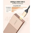 thumbnail image 5 of ORICO m.2 NVME SSD Enclosure with 2-in-1 Cable,40Gbps PCIe3.0x4 USB Type-C to NVME USB C External NVME Enclosure Adapter,Compatible with Thunderbolt 3/4 USB3.2/3.1/3.0/Type C(No Drive), 5 of 7
