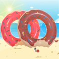 thumbnail image 2 of Bamboohart Inflatable Pool Floats - 2 Pack Floaties Pool Tubes Swim Rings Inflatable Pool Toys Float for Swimming Pool Party Lake Beach Adults, 2 of 5