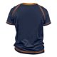thumbnail image 4 of Men's Raglan T-shirt Retro Short Sleeve Round Neck Letter Printing Tops 3XL, 4 of 4
