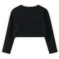 thumbnail image 5 of REDARER Girls Knitted Cardigan Sweater Shawl Collar Short Top Outerwear for Autumn Season,Kids Clothing,Size:2-3 Years, 5 of 5