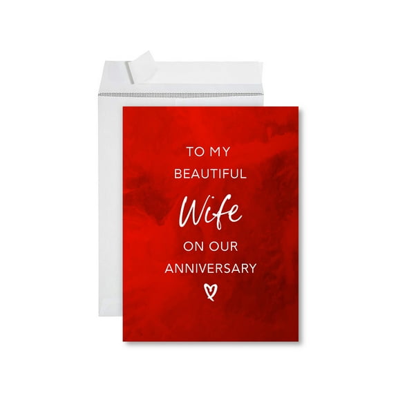 Koyal Wholesale Funny 1st Year Wedding Anniversary Jumbo Card With Envelope, To My Handsome Husband, Set of 1