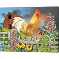 thumbnail image 2 of Rosiland Solomon 'Yellow Rooster Greeting The Day' Canvas Art, 2 of 2