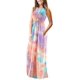 thumbnail image 2 of Vestido largo suelto sin mangas de verano para mujer Vestido largo casual con bolsillos Fokelyi FSHY034-505, 2 of 3