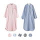 thumbnail image 1 of Camisón de estilo indio de manga larga de hilo de doble capa, pijama de algodón de primavera y verano para mujer, vestido largo con cuello alto, ropa para el hogar, 1 of 5