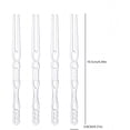 thumbnail image 3 of Disposable Bamboo Fork 100Pcs White Plastic Fruit Forks Disposable Bamboo Design Snack Forks for Mooncakes Cake and Party Platters Rkxzt, 3 of 9