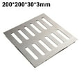 thumbnail image 3 of Stainless Steel Outdoor Drain Grate With Enhanced Design For Clog Prevention, 3 of 9