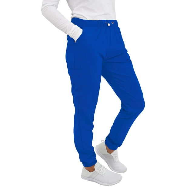 Green Town Pantalon de Sarrau Jogger pour Femmes, Poches Cargo, Tissu Extensible, Vert