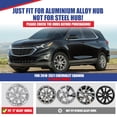 thumbnail image 2 of (Set of 4)17" Hubcaps Alloy Wheel Wheel Skins Fit for 2018 2019 2020 2021 Chevrolet Equinox,Black Matte, 2 of 8