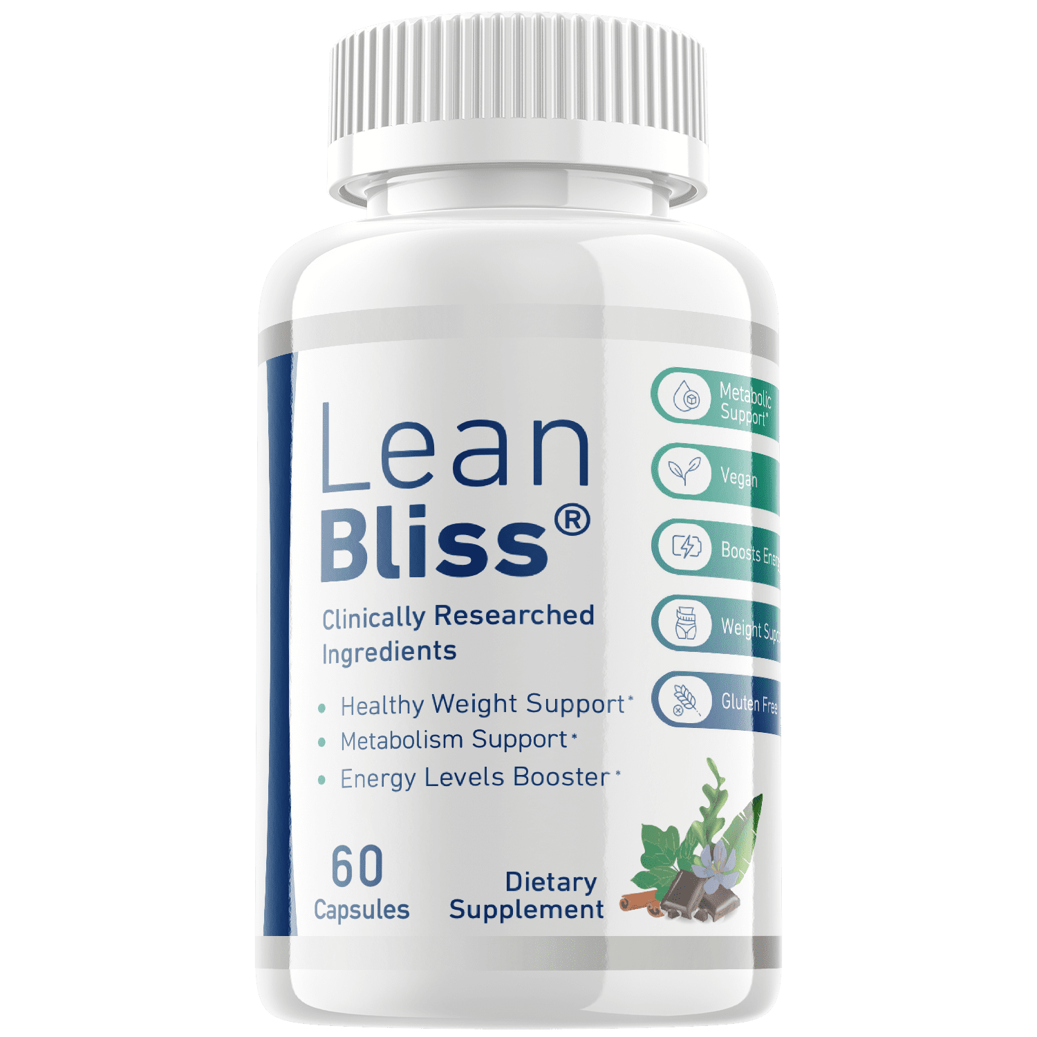 (1 Pack) Lean Bliss - Keto Weight Loss Formula - Energy & Focus Boosting Dietary Supplements for Weight Management & Metabolism - Advanced Fat Burn Raspberry Ketones Pills - 60 Capsules