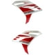 thumbnail image 1 of Par De 2 Cubiertas Delanteras Superiores Rojo Con Blanco Para Rt200 Gp 2017 De 2019 Italika Original, 1 of 3