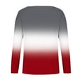 thumbnail image 3 of XFLWAM Womens Long Sleeve T Shirt V Neck Loose Fit Soft Waffle Knit Thermal Tops, 3 of 4