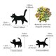 thumbnail image 3 of Fiudx Letrero de Hierro Decorativo con Diseño de Gato Único, Decoración Impermeable para Exteriores, Fácil Instalación, Ideal para El Jardín, Ideal para Patios y Césped, Ideal para Los Amantes de Las, 3 of 6